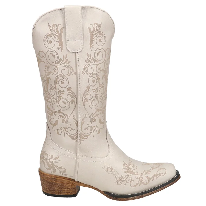 women's cowboy boots for workTall Stuff Embroidery Snip Toe Cowboy Boots