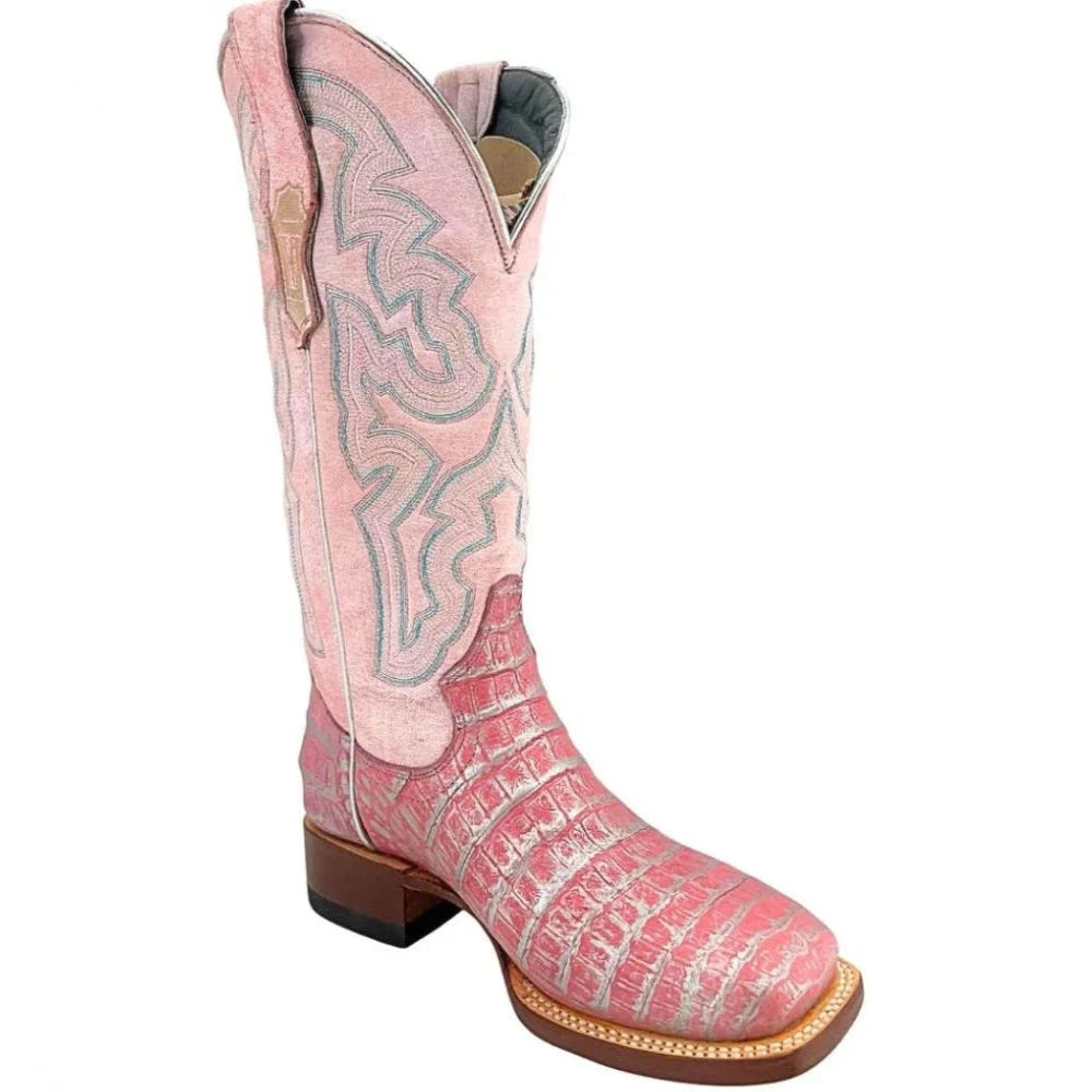 women's western boots with comfort insolesTanner Mark Women's Imitation Caiman Belly Western Boots in Pink women's western boots with comfort insolesTanner Mark Women's Imitation Caiman Belly Western Boots in Pink