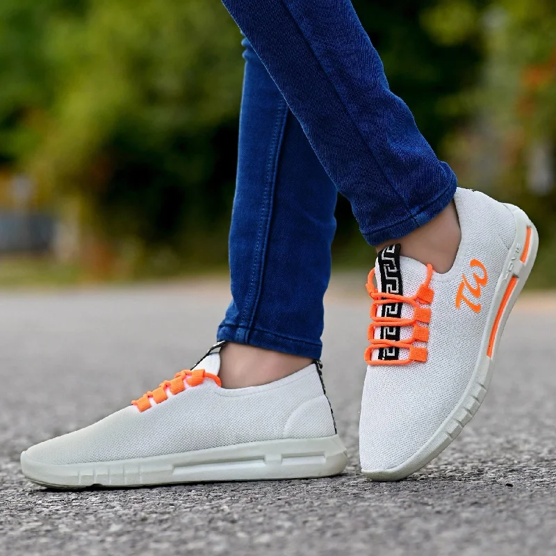 White & Orange