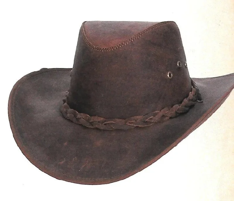 Tombstone Genuine Leather Cowboy Hat with Braided Band TOM-7210