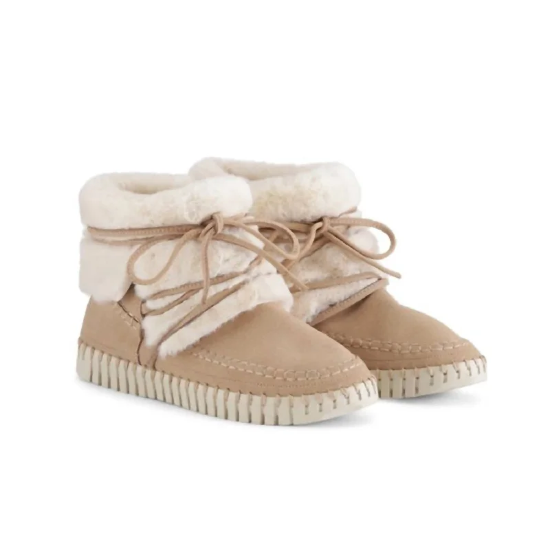 women's suede bootiesTulip Boot In Latte