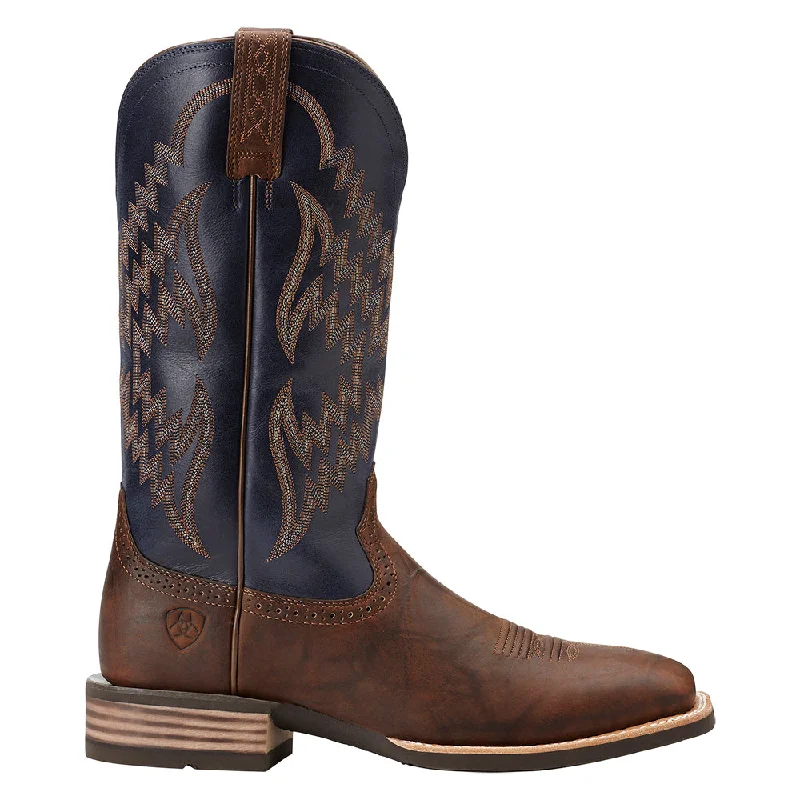women's vintage cowboy bootsTycoon Embroidered Square Toe Cowboy Boots