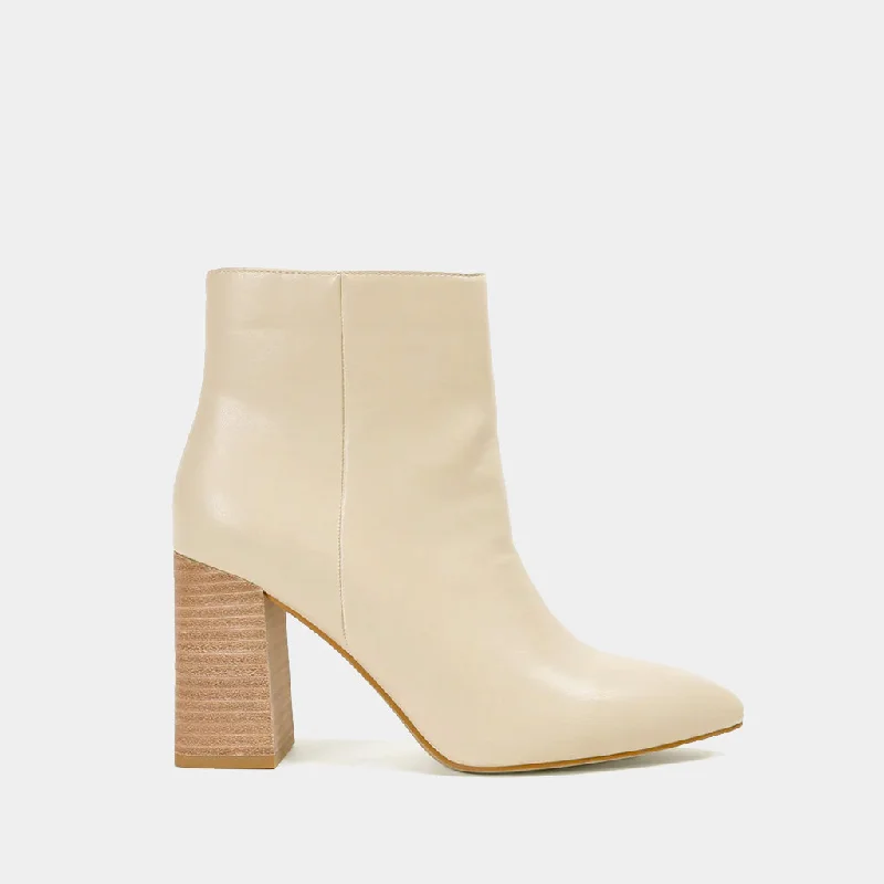 women's booties with side cutoutsVERONICA