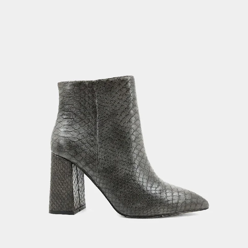 leather women bootiesVERONICA