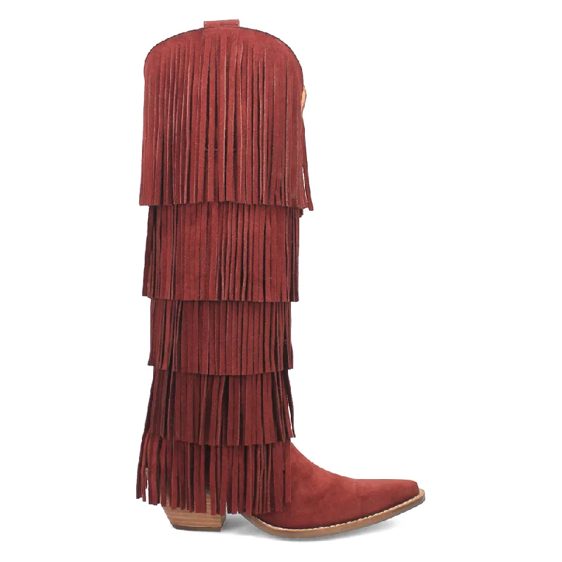 women's cowboy boots in blackWild Child Fringe Snip Toe Cowboy Boots