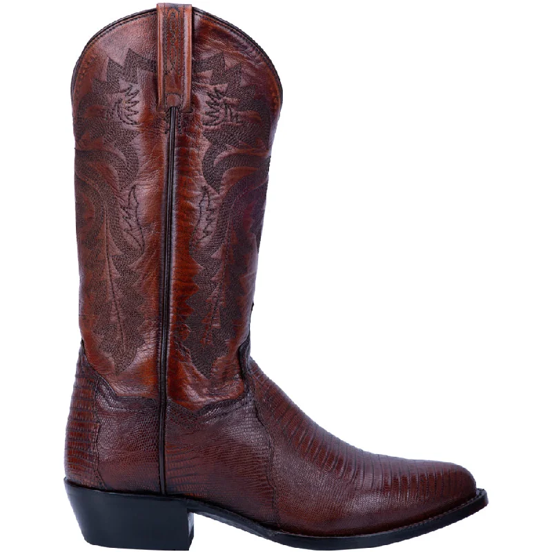 women's cowboy boots with pull strapsWinston Lizard Embroidered Round Toe Cowboy Boots