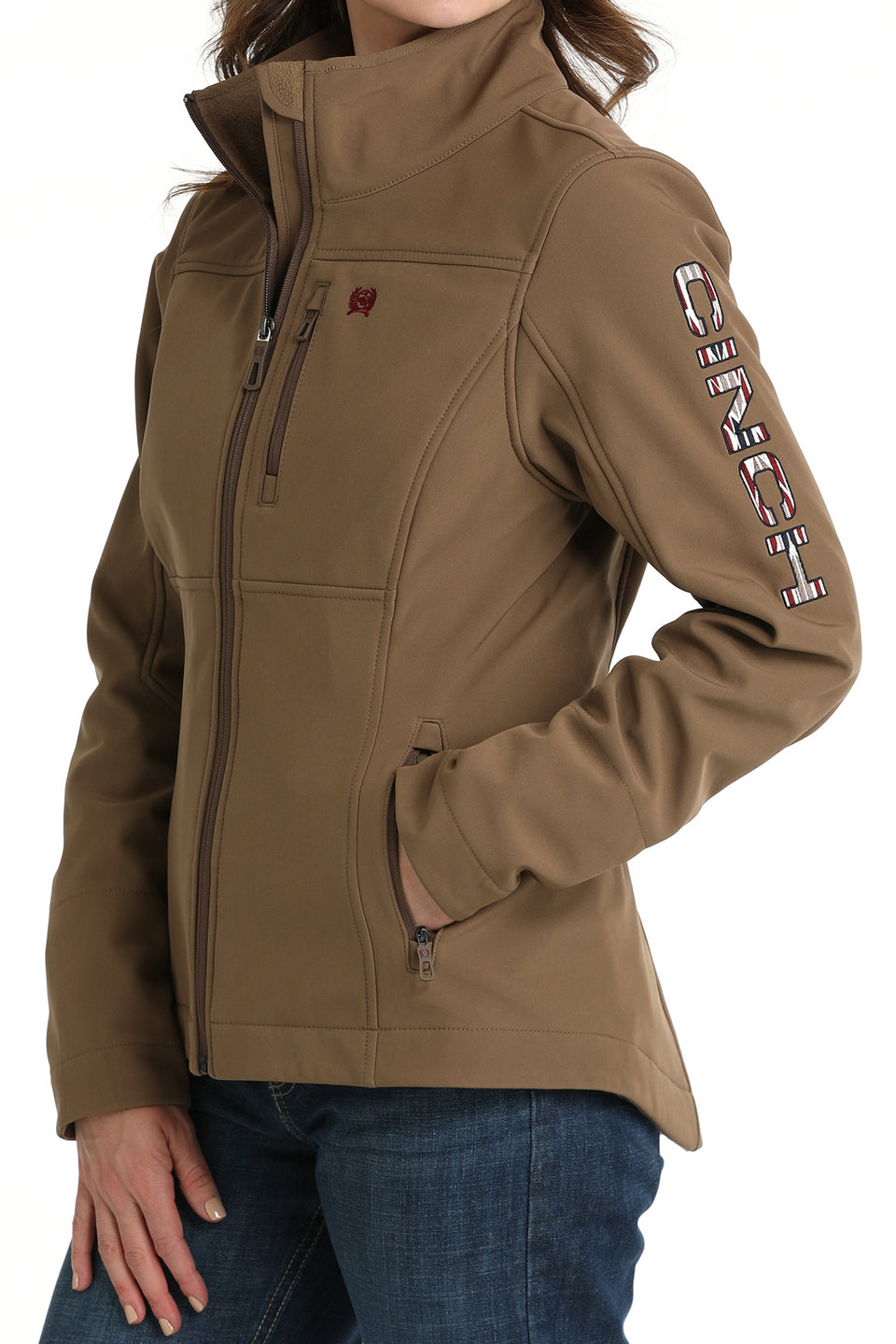 Cinch Brown Bonded Conceal Carry Ladies Jacket