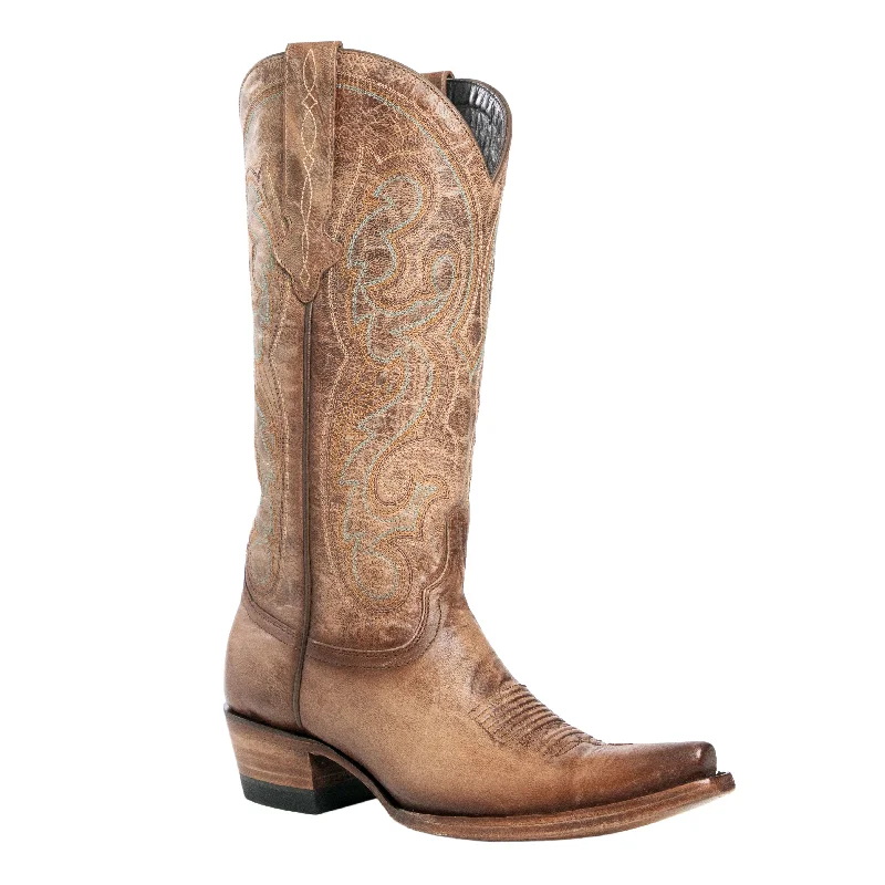 women's moto boots with platform solesAllens Brand - Lola - Tan