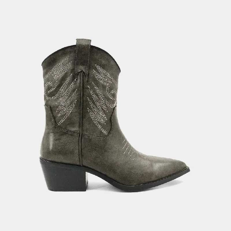 women's booties with side cutoutsZAHARA