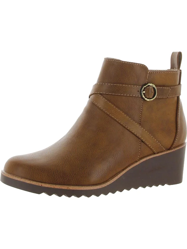women's booties for hikingZinfandel Womens Faux Leather Comfort Ankle Boots