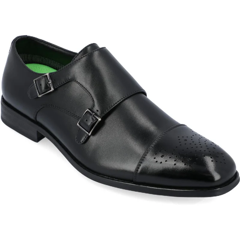 Atticus Mens Faux Leather Square Toe Loafers