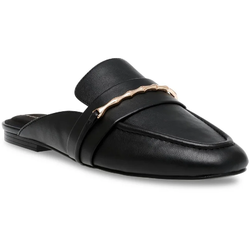 Women's Block Heel Mules in Dark Green with Cut - Out Details for a Stylish Edge men's open-toe mulesBriar Womens Slip On Dressy Mules