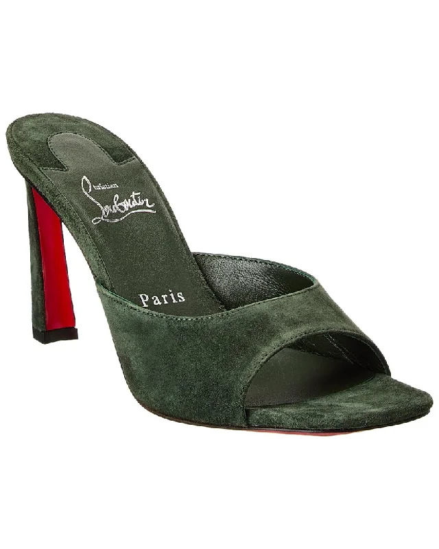 Women's Slip - On Leather Mules with Gold Buckles in Black for a Classic and Sophisticated Style men's mules for plantar fasciitisChristian Louboutin Condora 85 Suede Mule Women's Slip - On Leather Mules with Gold Buckles in Black for a Classic and Sophisticated Style men's mules for plantar fasciitisChristian Louboutin Condora 85 Suede Mule