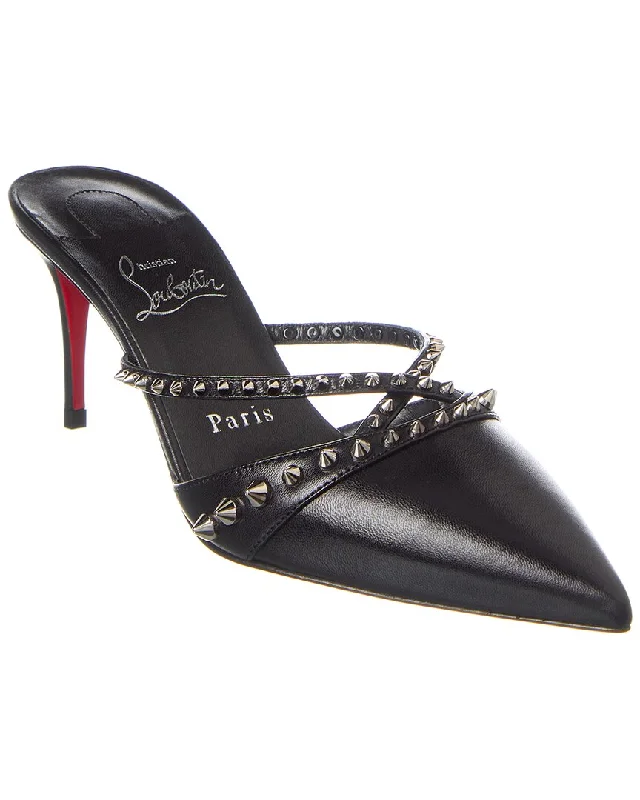 Women's Backless Mules in Grey Knit for a Comfortable and Casual Everyday Wear men's mules for poolsideChristian Louboutin Tatoosh Spikes 70 Leather Mule Women's Backless Mules in Grey Knit for a Comfortable and Casual Everyday Wear men's mules for poolsideChristian Louboutin Tatoosh Spikes 70 Leather Mule