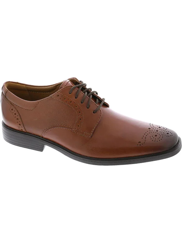 Clarkslite Tie Mens Leather Lace-up Derby Shoes