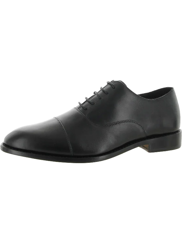 Clinton Mens Leather Formal Oxfords