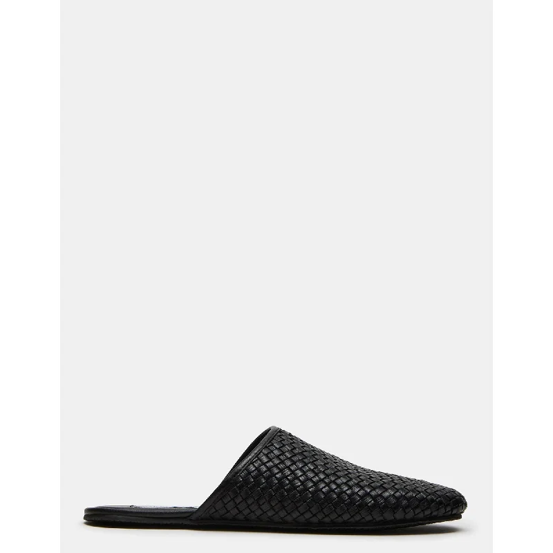 Women's Low - Heel Patent Leather Mules in Red for a Bold and Chic Office Look men's mules for officeSallie Black Leather