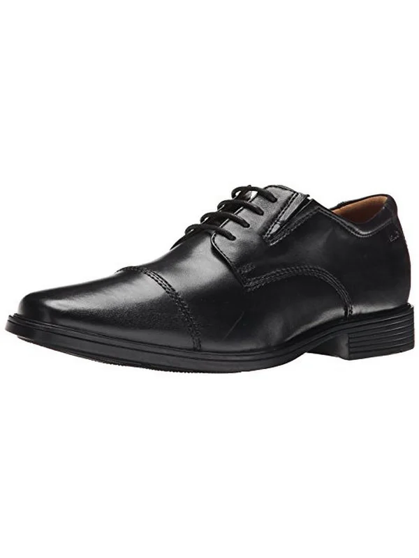 Tilden Mens Leather Cap Toe Derby Shoes